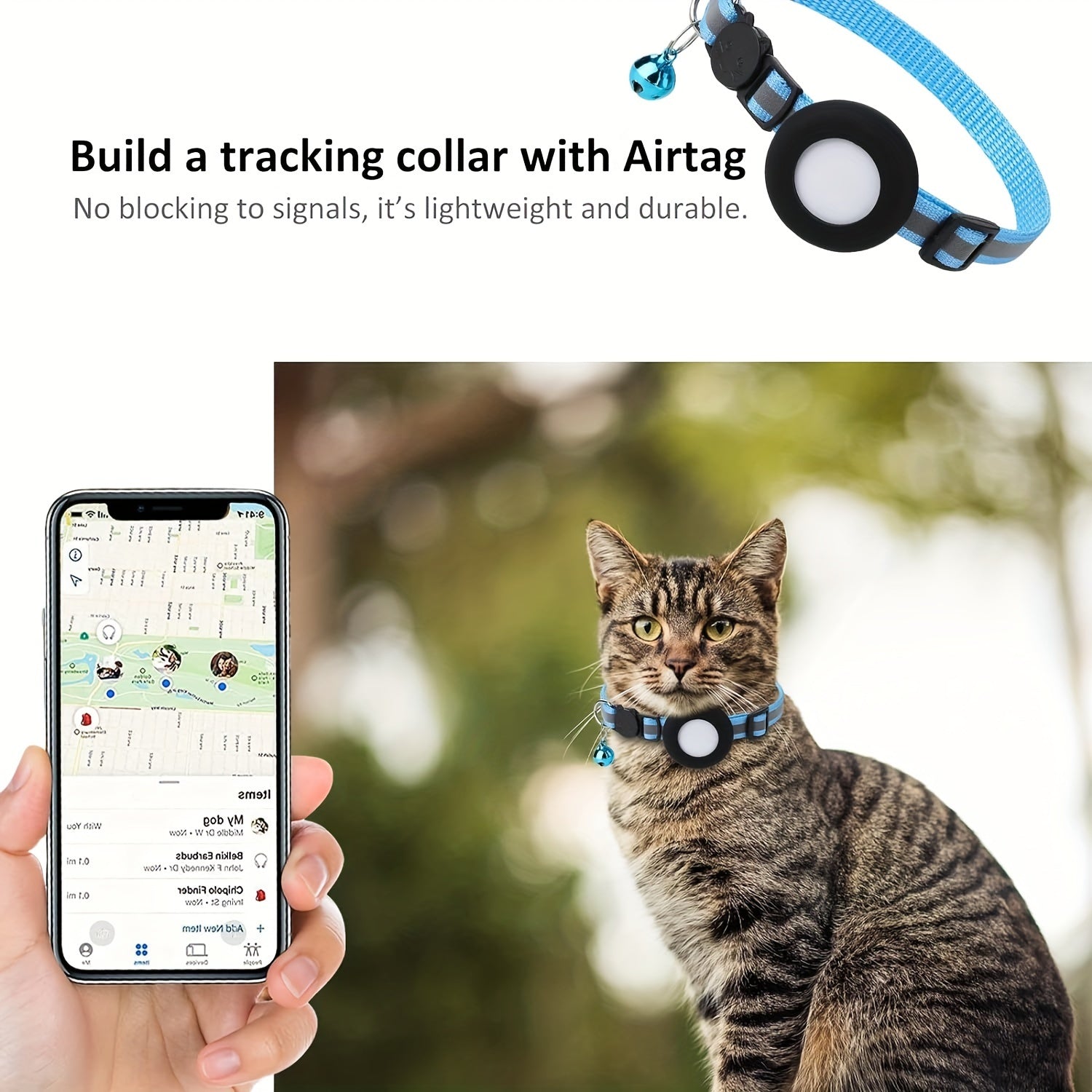 Reflective GPS Cat Collar