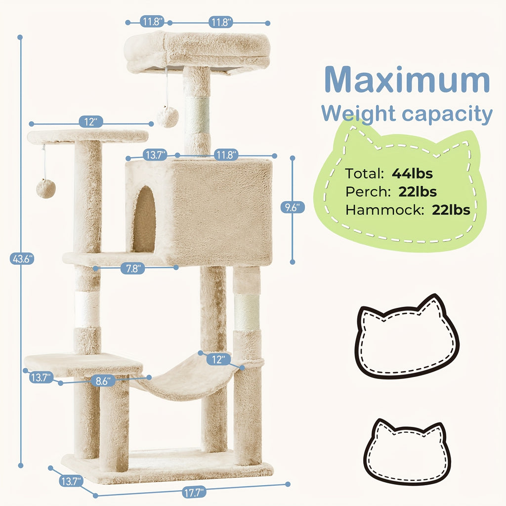 44" Luxury  Cat Condo